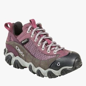 Oboz Firebrand II Low B-DRY Hiking Shoe like new! (Women) - Lilac 8